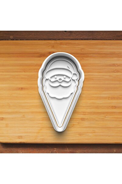 Hobist Plate Model Patterned New Year Shapes Set of 9 Cookie and Sugar Dough Molds