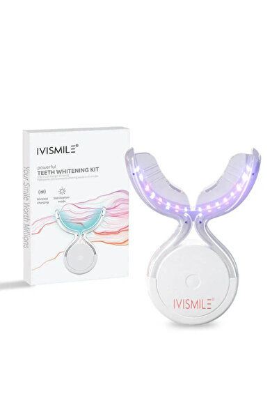 ivismile مجموعة تبييض الأسنان ثنائية الضوء للمحترفين