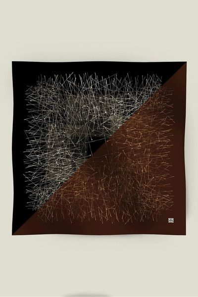 BUATLY Vega Tivil Silk Scarf - Brown