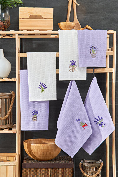 BebeSoft Kahve Köşesi 6'lı Mutfak Havlu Seti (45cmx60cm)