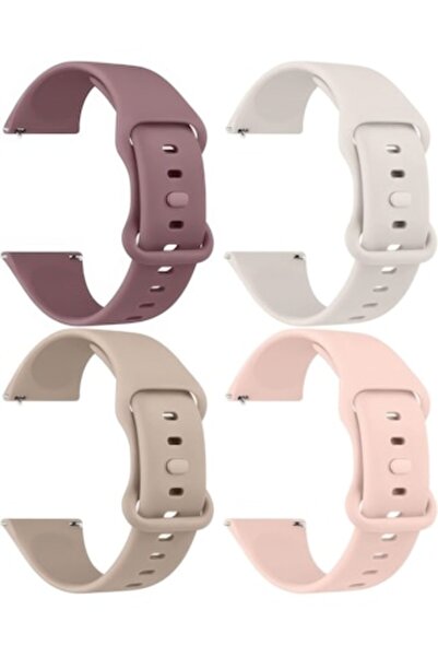 OEM Silicone watch strap 22mm, set of 4 pieces, quick-release system, unisex