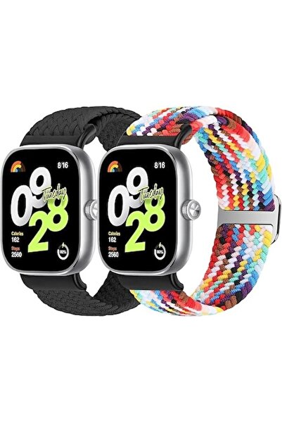 OEM Curele din nailon împletit, set de 2, pentru Xiaomi Redmi Watch 4/5 și Band 8 Pro/9 Pro, reglabile