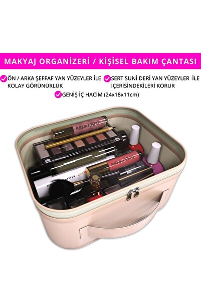 Palwin Makyaj Çantası – Kişisel Bakım Kozmetik Seyahat Düzenleyici, Aksesuar ...