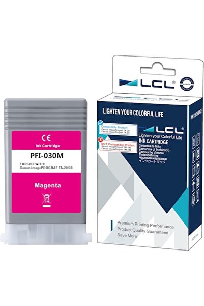 OEM Cartuș de cerneală LCL PFI-030M Magenta, 55 ml, pentru Canon ImagePrograf TA-20/TA-30, rezistent la apă, ușor de utilizat