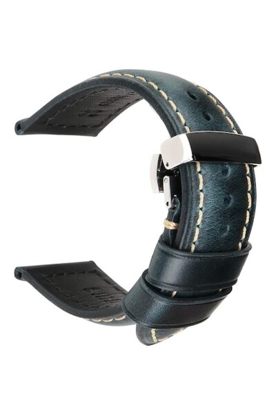 OEM REZERO waxed leather watch strap vintage 18-26 mm for men and women