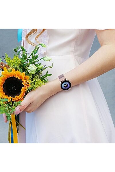 OEM Set of 3 Mugust 20mm Nylon Straps, gray/pink/blue, quick-release