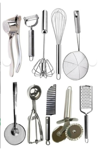 Kitchen Steel 10 Piece Luxury Meal Prep Practical Kitchen Dowry Practical Kitchen Prep Set