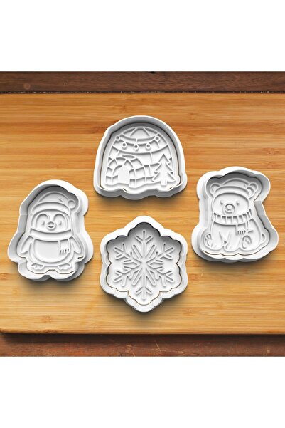 Hobist قالب كوكيز وعجينة السكر بنمط الحياة القطبية لعيد الميلاد