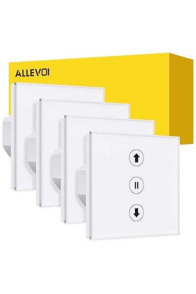 ALLEVOI Wi-Fi Smart Socket, Set of 4, Compact Design 8x8cm, Compatible with Alexa/Google