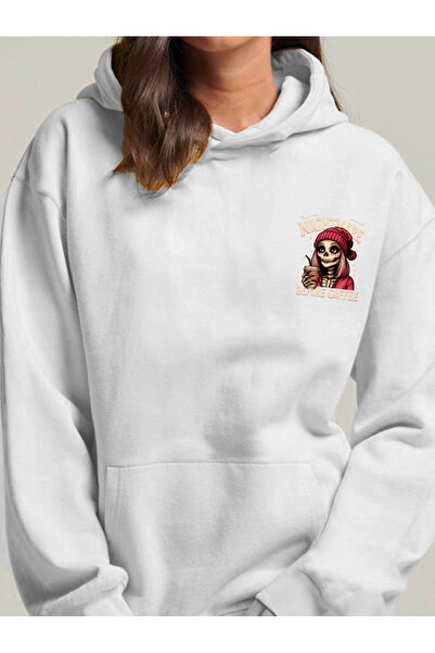 uyguntarz Unisex Nightmare Printed Hooded Sweatshirt