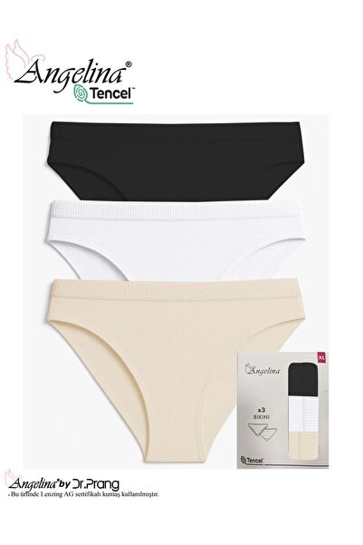 ANGELİNA 3-Piece Regular Waist Bikini Slip Panties