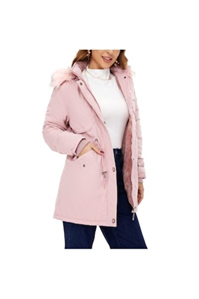 RESTEQ geacă de iarnă pentru femei, bumbac/poliester roz, mărimea M