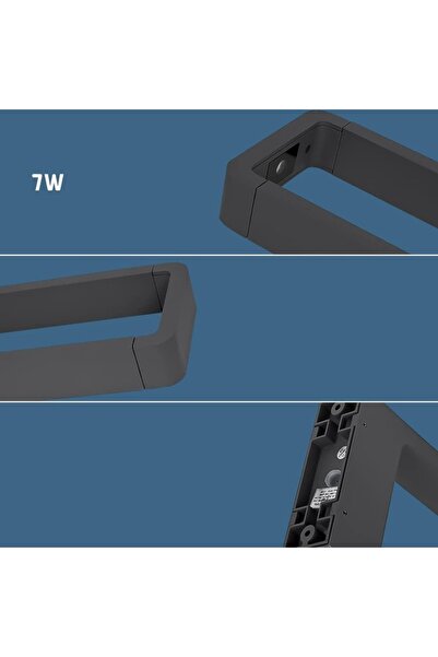 OEM Lampă de grădină LED Shuniu 7W 3000K, Antracit, 48x21x9 cm, Design Nordic, IP65