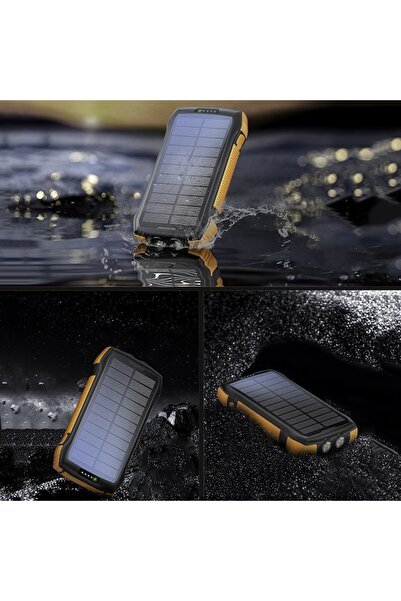 Promate SolarTank-20PDQi Solar Power Bank 20000mAh, Waterproof, Wireless Charging, 93x176x30mm, 567g