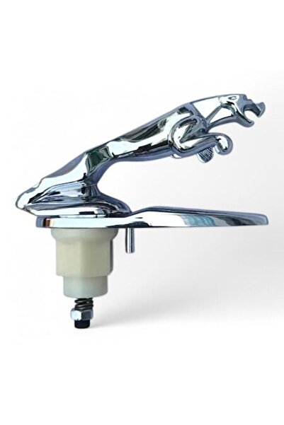 OEM Chrome Jaguar Emblem for Car Hood, Silver