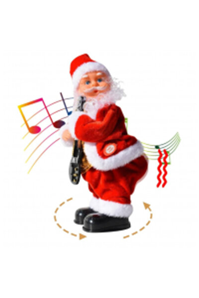 OEM Figurină muzicală Moș Crăciun cu chitară, dansează Reggaeton