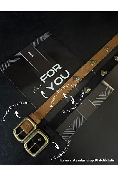 Fiori Curea de pantaloni pentru femei cu cataramă pătrată din piele intoarsa ...