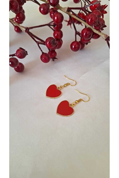 SOUL BY A&B Red Heart Earrings Stylish Dangle Earrings New Year's