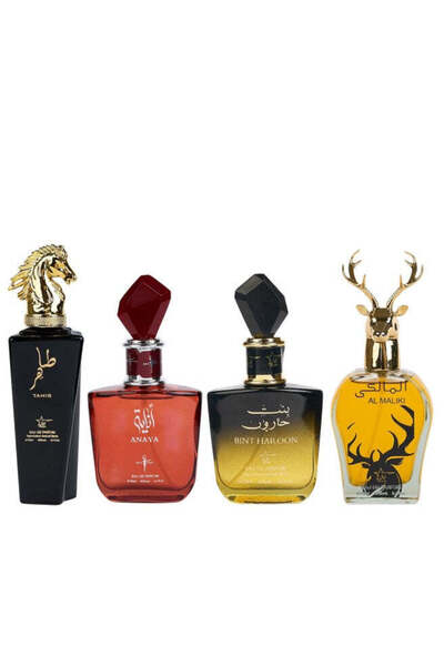 ayelete Set of 4 Oriental perfumes (2 x Women + 2 x Men) - Tahir + Anaya + Bint Haroon + Maliki