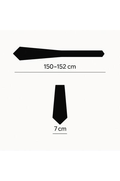 Brianze 7 cm Green Black White Patterned Tie and Handkerchief Set