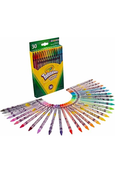 Crayola Twistables Colored Pencils, Always Sharp, Art Tools for Kids, 30 Count