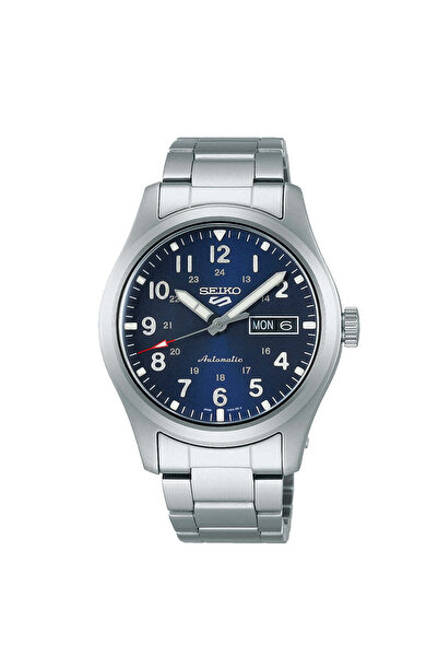 Seiko Men's New5Sports Sport Automatic Watch - Blue / Stainless Steel / 39.4 mm