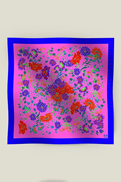 BUATLY Bahar Ti̇vi̇l Silk Scarf - Pink