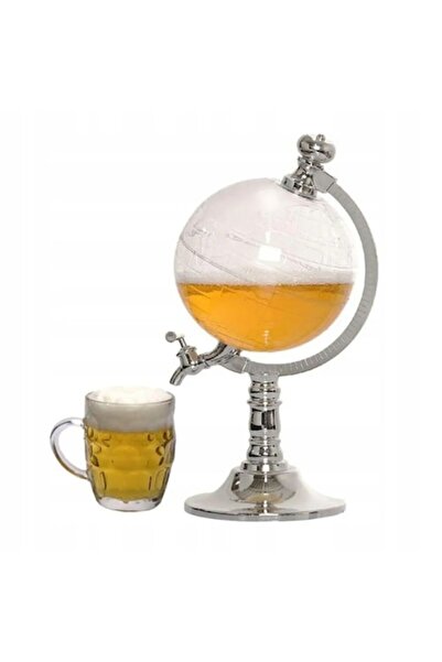 RESTEQ Alcohol carafe, Globus, capacity 1.5L, ABS/metal body, transparent