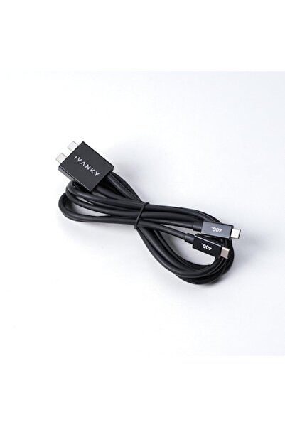 IVANKY Cablu dual USB-C Thunderbolt 4, 1,2 m, 40 Gb/s, 100 W