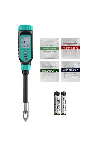 OEM Digital soil tester with probe and LCD display, 3 calibration points, illumination, 20x5x3cm