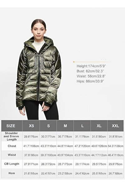 OEM Orolay quilted jacket, short, waterproof, black, with hood and four pockets, L INTL