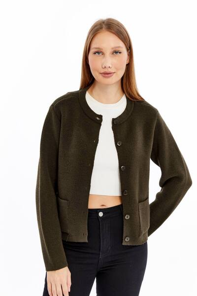 Maison La Femme Women's Buttoned Knitwear Cardigan