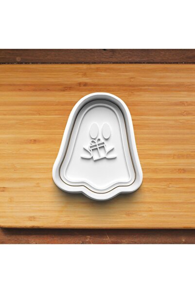 Hobist New Year's Ghosts Set of 4 Cookie and Sugar Dough Molds