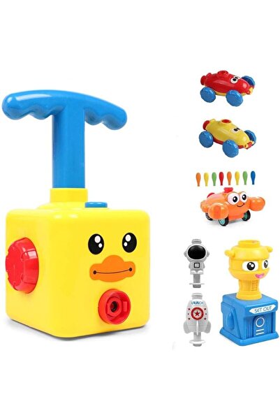 Generic Balloon Powered Launch Car Inflatable Balloon Pump Mini Air-Powered R...