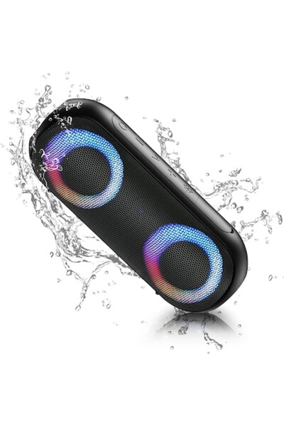 OEM NOTABRICK Bluetooth Speaker with RGB Lighting, 30 W, IPX7 Water-Resistant, Black