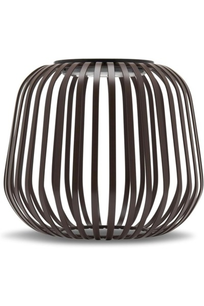 OEM LUUK LIFESTYLE outdoor solar lamp, 3 brightness levels, IP44, 21x17 cm, brown