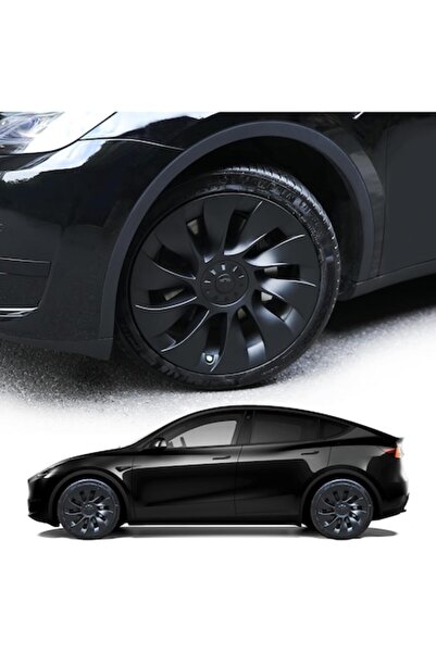 OEM Capace de roată de 20 de inch pentru Tesla Model Y, set de 4, negru mat, asimetrice