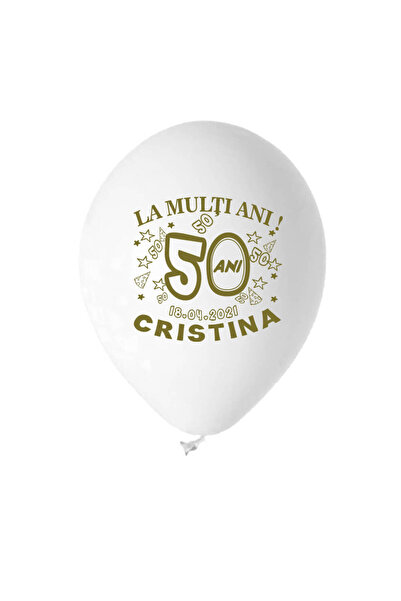 PersonalizatCuStil Set of 30 50th birthday balloons