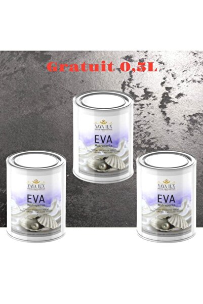 YaYa Color Promotional Package 1.5 Liters Luxury Decorative Paint – Eva Madreperla with Glass Flakes, Black