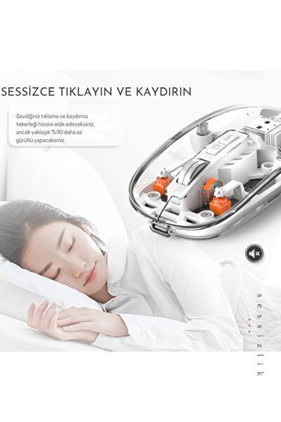 Datastar • ŞEFFAF KABLOSUZ MOUSE