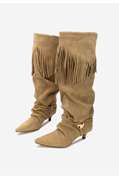 B T Shoes Women's high boots Marcela khaki