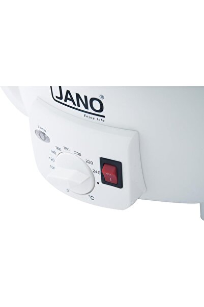 JANO Jano Electric Coffee Roaster with Glass Lid, Non-Stick, White, 90653, 2-Year Warranty