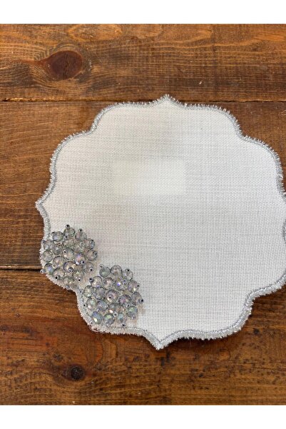 Bahar Home Blue Presentation Napkin with Double Brooch