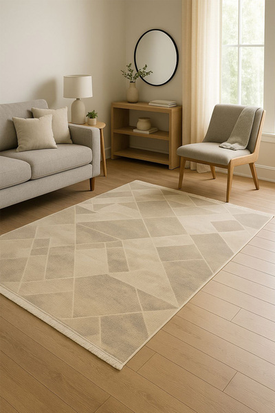 Raschel Carpet Premium Seri Kahverengi Triko Akrilik Jüt Taban Doğal Halı Yol...