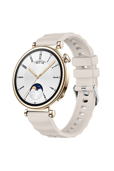 Sneezy حزام ساعة ذكية رياضي من السيليكون مع مشبك معدني مرن متوافق مع ساعة هوا...