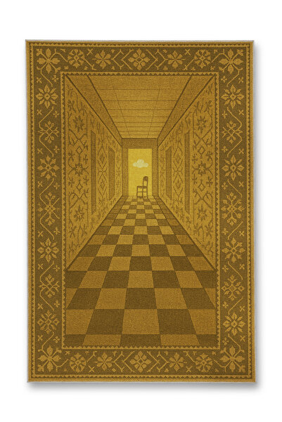 Rugs Modern Halı سجادة MOSSO ذات ألوان البيج الأصفر ذات نمط تجريدي منسوجة ذات...