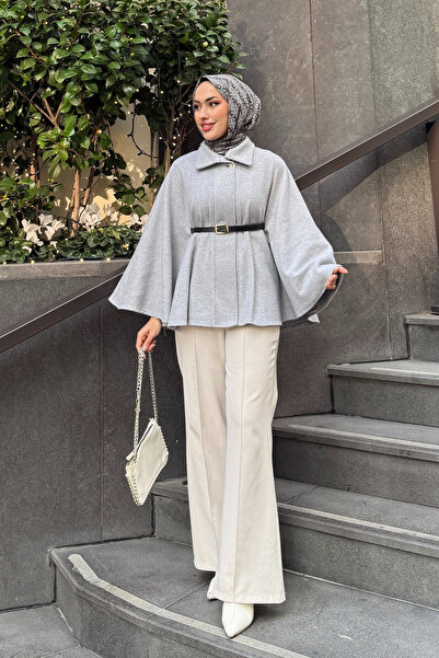 Tarzım Tuba Oversized Cape Cut Cashmere Poncho