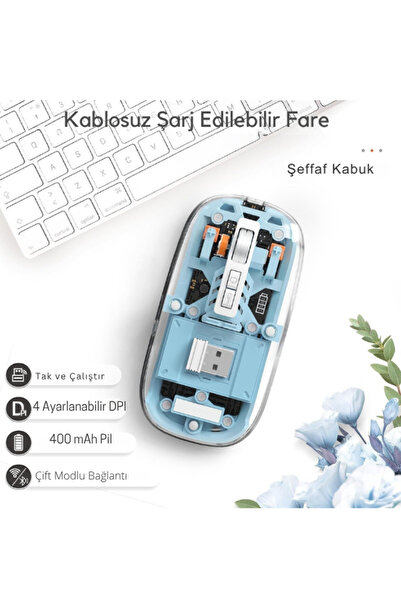 Datastar • ŞEFFAF KABLOSUZ MOUSE
