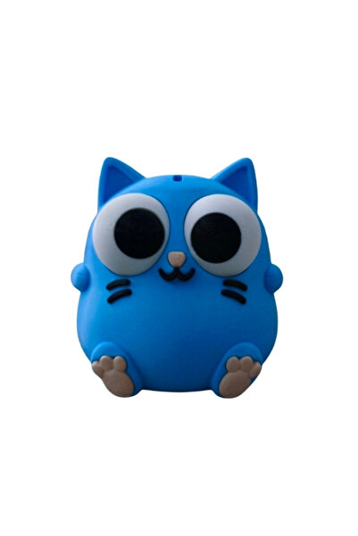 3dprototürk Mavi Kedi Kumbara - 16 cm