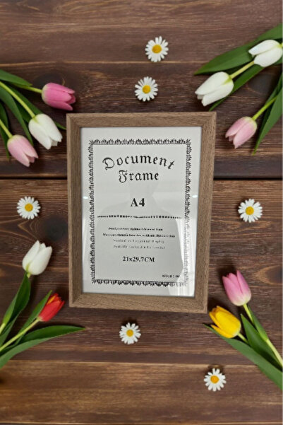 BSP A4 Resim Çerçevesi Ölçüsü 21cm Genişlik 27cm yükseklik (CAMLI